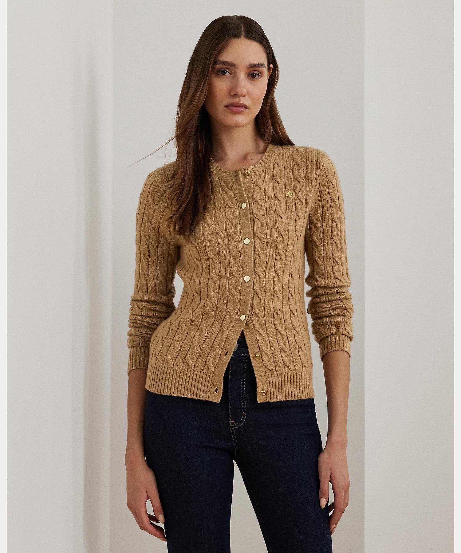 楽天市場】ケーブルニット カーディガン（素材（生地・毛糸）カシミヤ