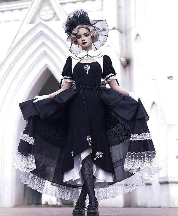 楽天市場】ロリータ ゴシック ゴスロリ ワンピース マーメイドライン