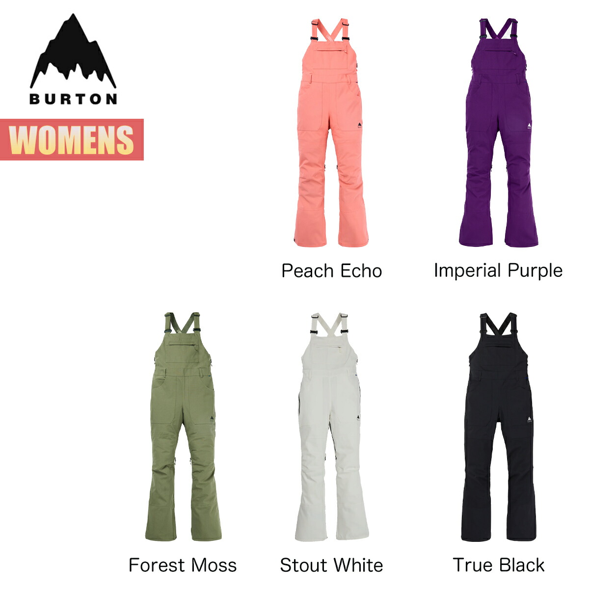 楽天市場】バートン スノーボードウェア レディース ビブパンツ 24-25