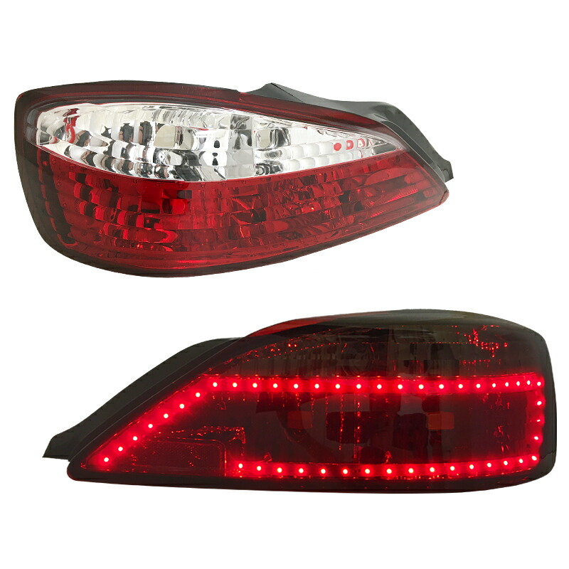 楽天市場】S15 シルビアLEDテールランプ V3レッドクリアー レッド