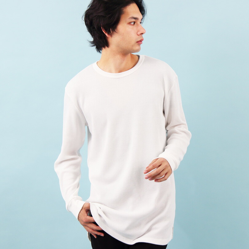 楽天市場】Tシャツ メンズ 長袖 ロング丈 全3色 新作 長袖Tシャツ