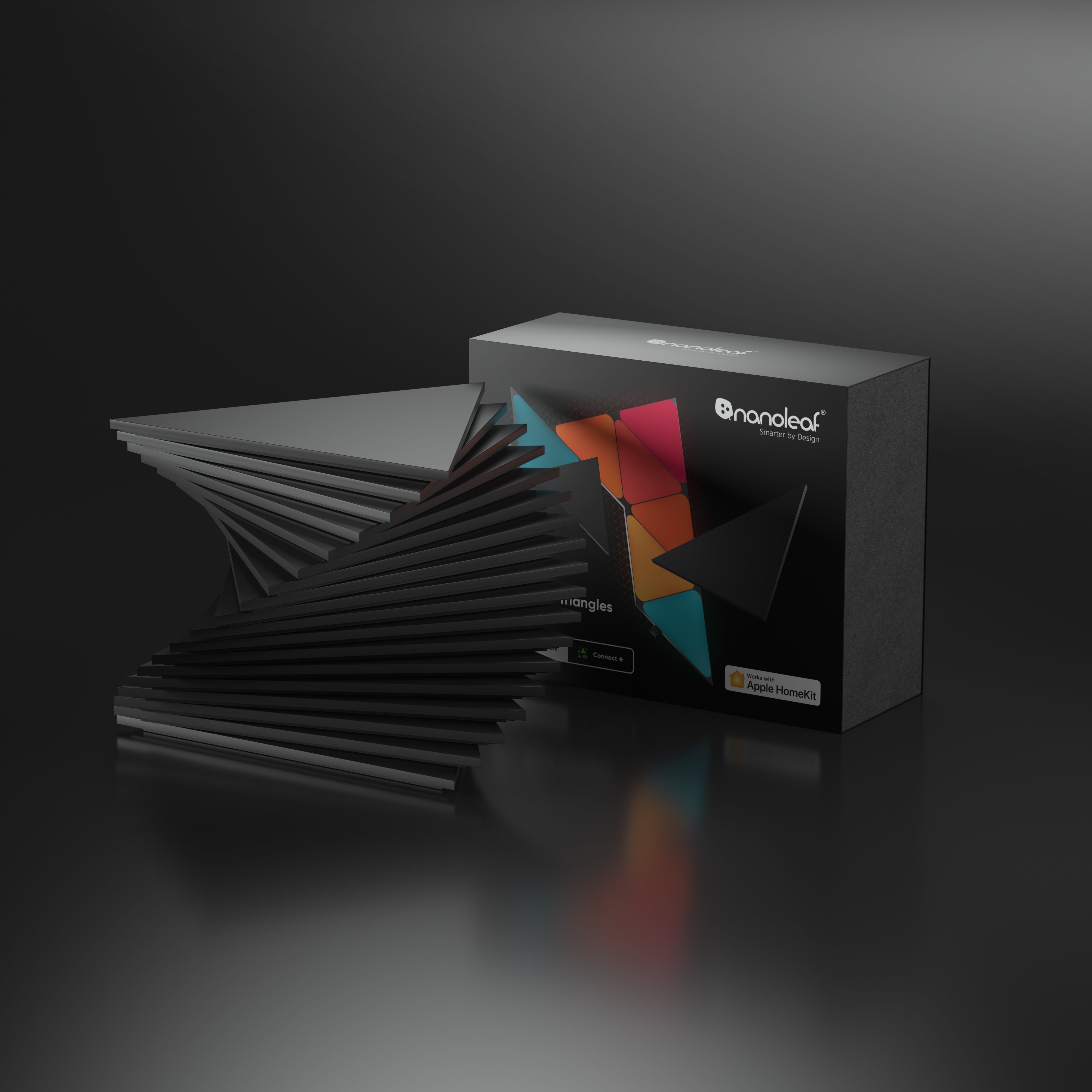 Nanoleaf Shapes Ultra Black Triangles | Limited Edition Smart LED