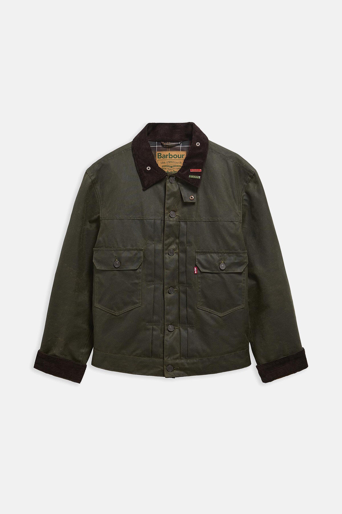 Barbour x Levi's Type Ii Wax Jkt Archive olive by Barbour | Men