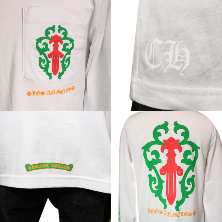 クロムハーツダガー＆フローラルクロスロサンゼルス限定ホワイト