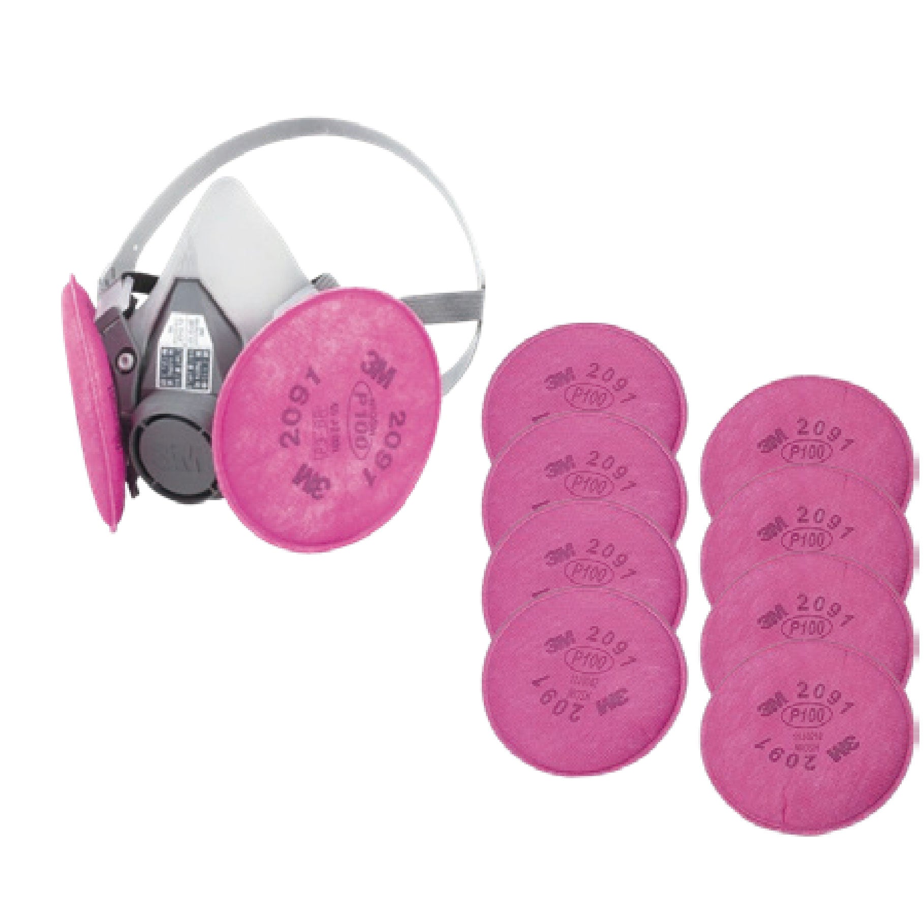 3M™ 6000/2091-RL3 ＋ 2091フィルター4組 ろ過材アスベストキット