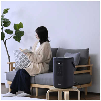 ヤマゼン 加湿器 スチーム式 木造10畳 鉄筋17畳 グレー EKS-V3 の通販