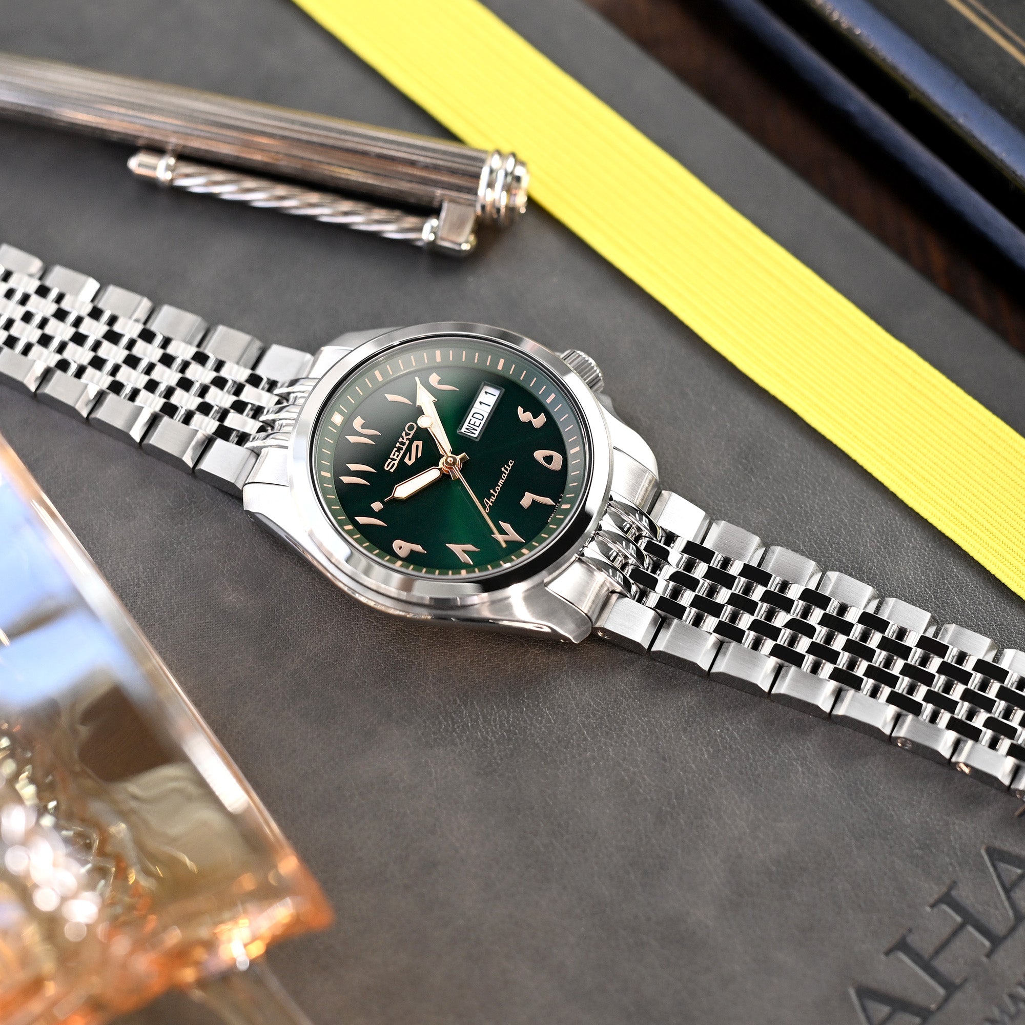 20mm Asteroid Stainless Steel Band for Seiko 5 Sports 40mm | StrapCode