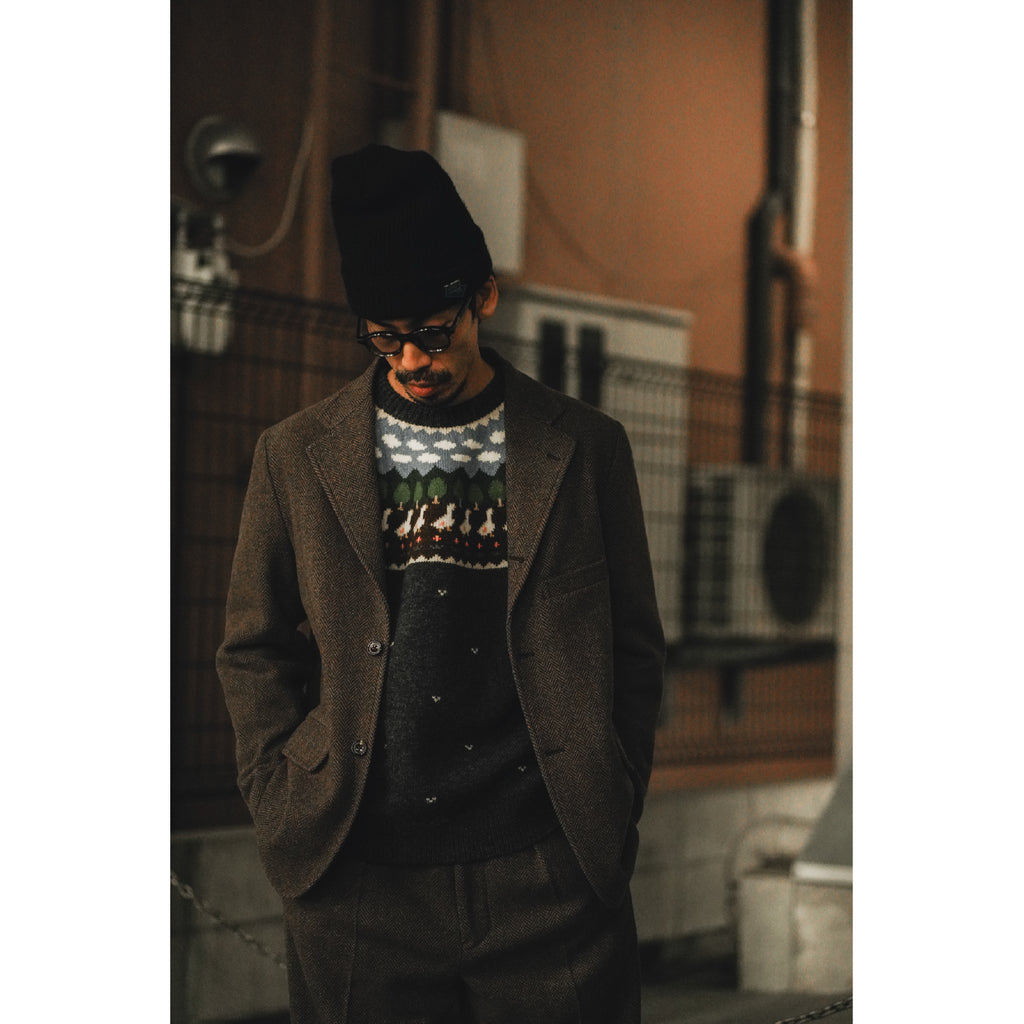 Unlikely Assembled Sports Coat Wool Tweed | ref. / Web Store