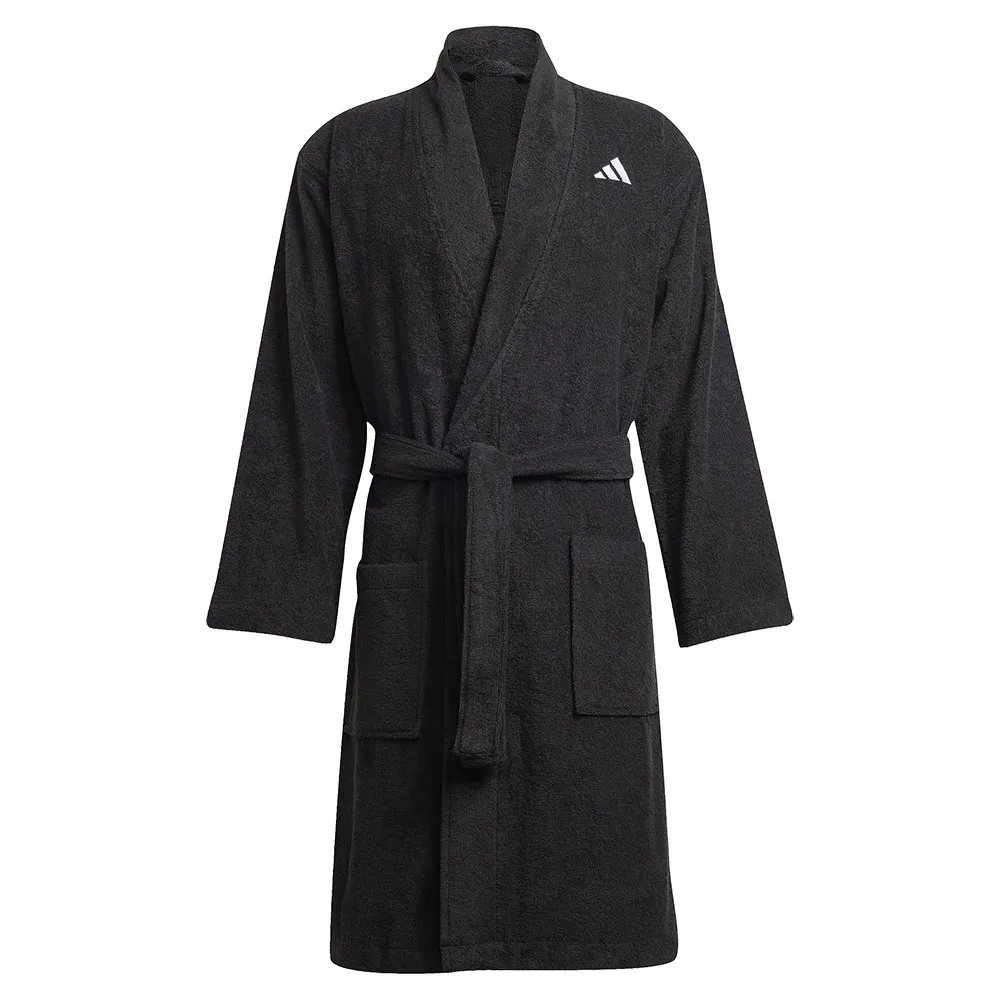 adidas Dressing Gown バスローブ 黒 | Dressinn