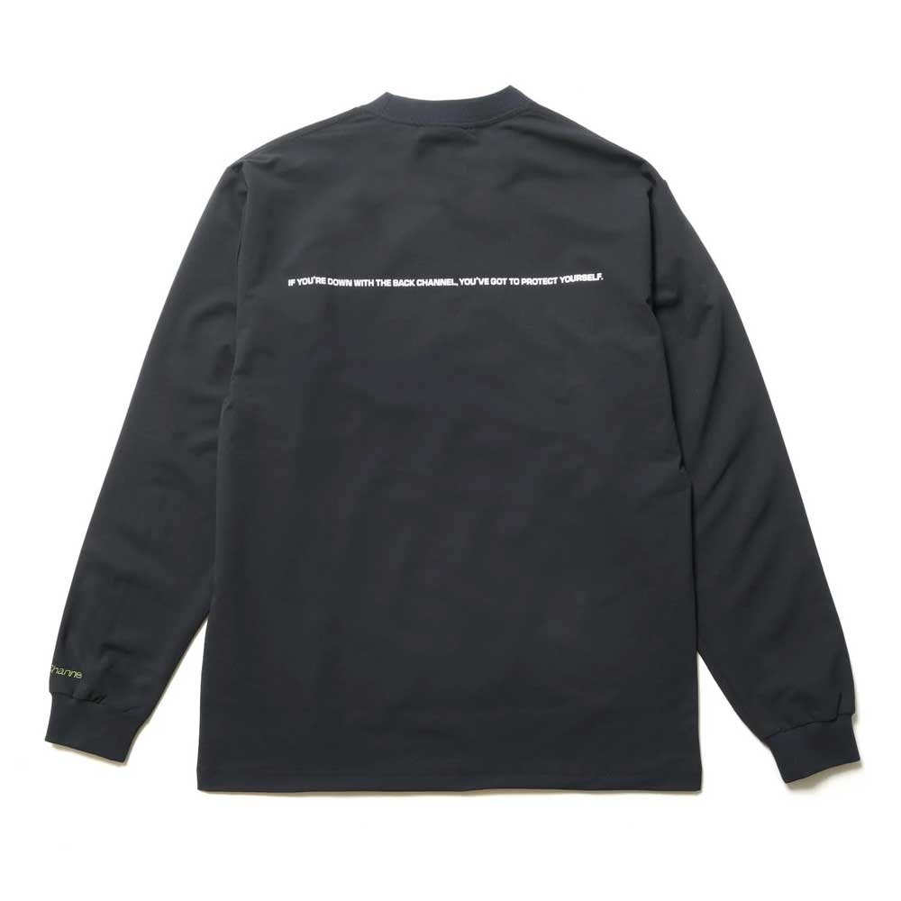 バックチャンネル オフィシャル ロゴ ストレッチ ロングスリーブ