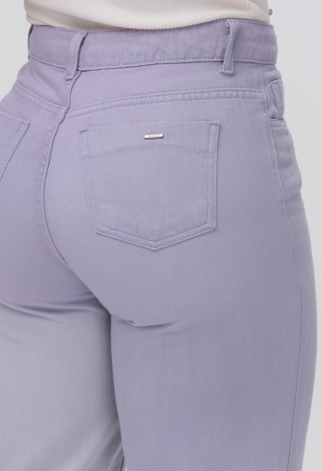 Calça Jeans Wide Leg Feminina Lilás 25764 767 Jeans