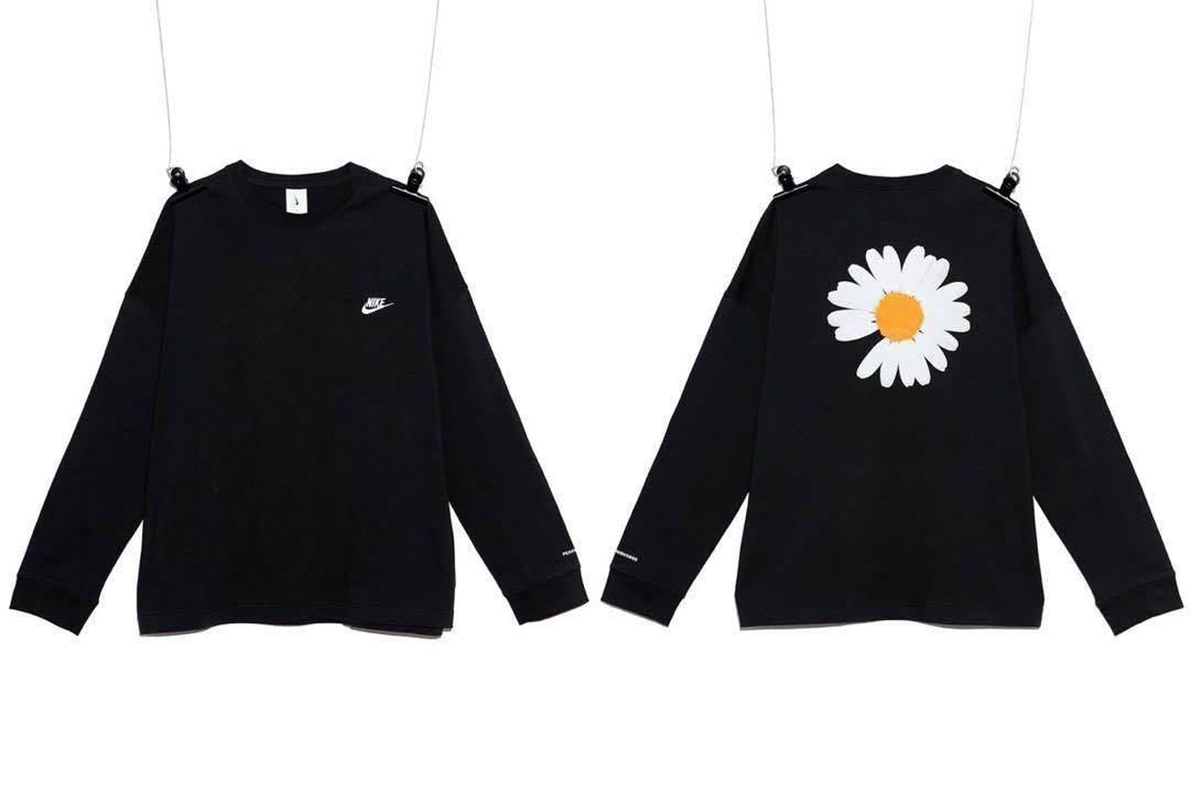 S サイズ PEACEMINUSONE PMO NIKE LS Tee Black ピースマイナスワン