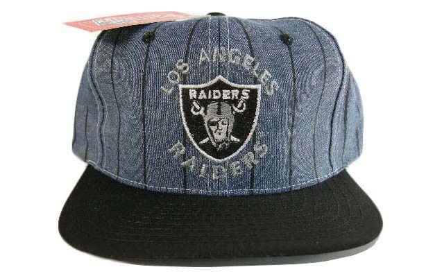RAIDERS ストライプキャップ NFL公式 90s 希少 デッド RAIDERS