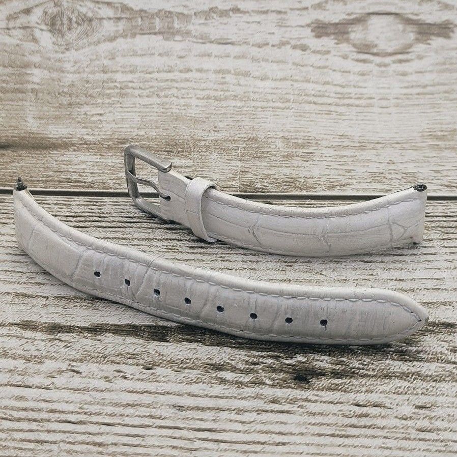 ドルチェ＆ガッバーナのバンド レザー 白 腕時計 ホワイト D&G 18MM 18