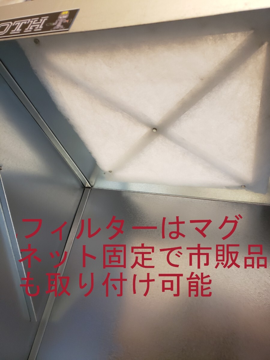 G-Booth静音研磨塗装ブース 実用新案 2段階切替 風量500m3/hセット