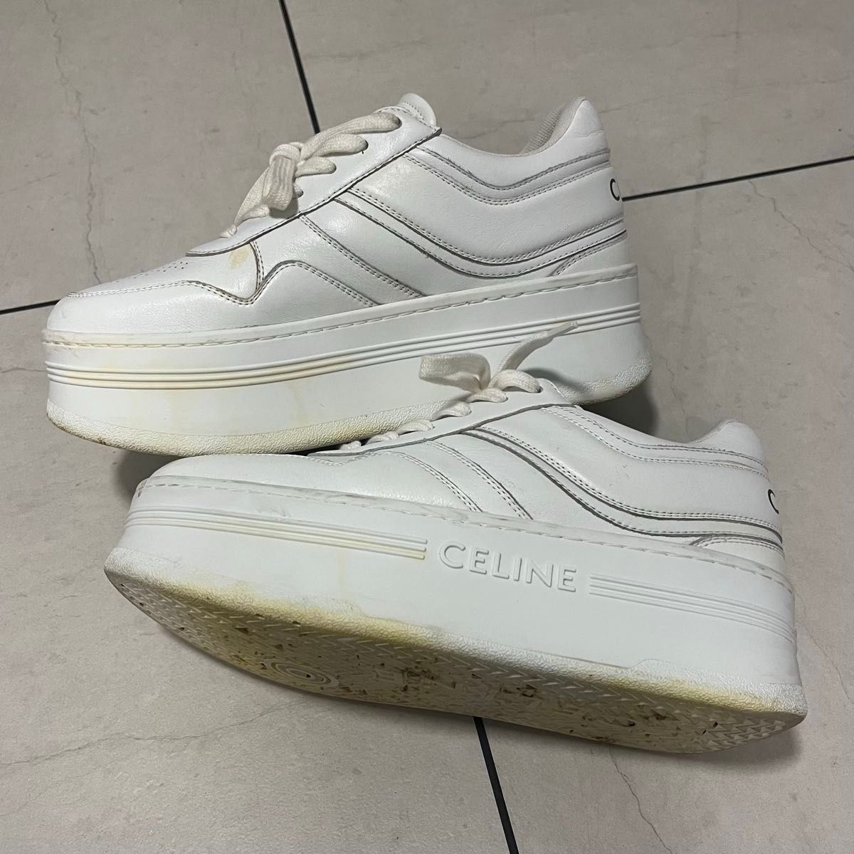 CELINEセリーヌブロックスニーカー ウェッジアウトソール 厚底