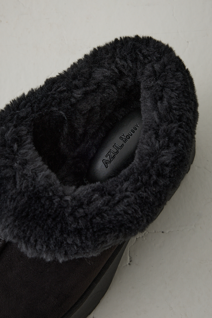 厚底ムートンヒールデザインスリッポン｜WOMEN｜250IAC55-0211｜AZUL