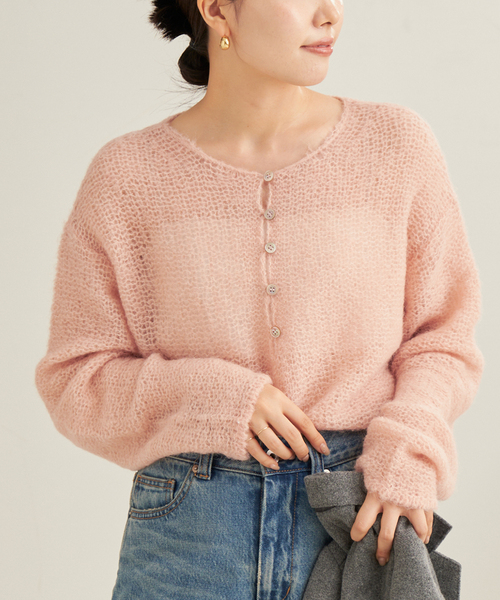 追加》HENLEY ALPACA mix プルオーバー（ニット/セーター）｜Plage