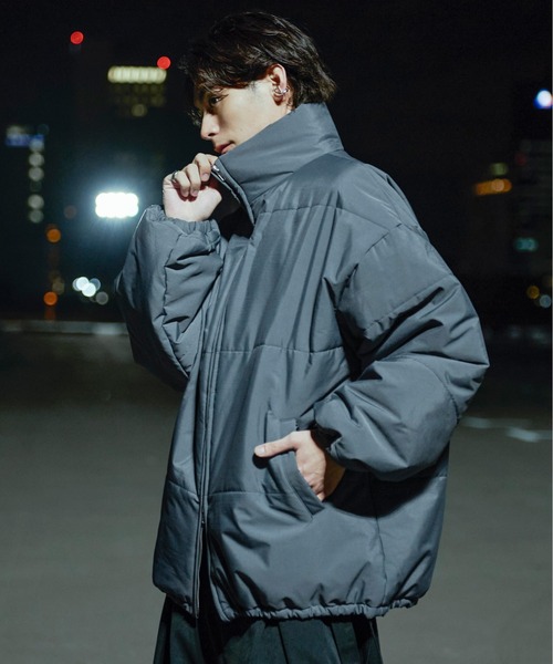 ダブルジップドロスト中綿ブルゾン（ブルゾン）｜Ellno Loset（エルノ