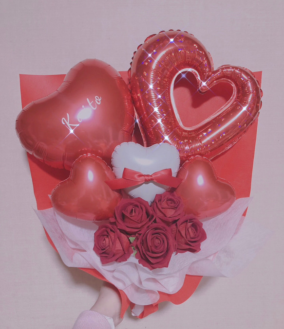 推し活 バルーンブーケ 花束 生誕祭 成人式 卒業 プリザーブドフラワー