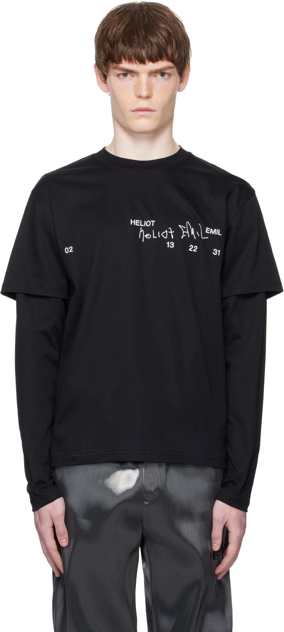 トップス heliot emil CRYOSPHERE SHEER T-SHIRT トップス heliot emil