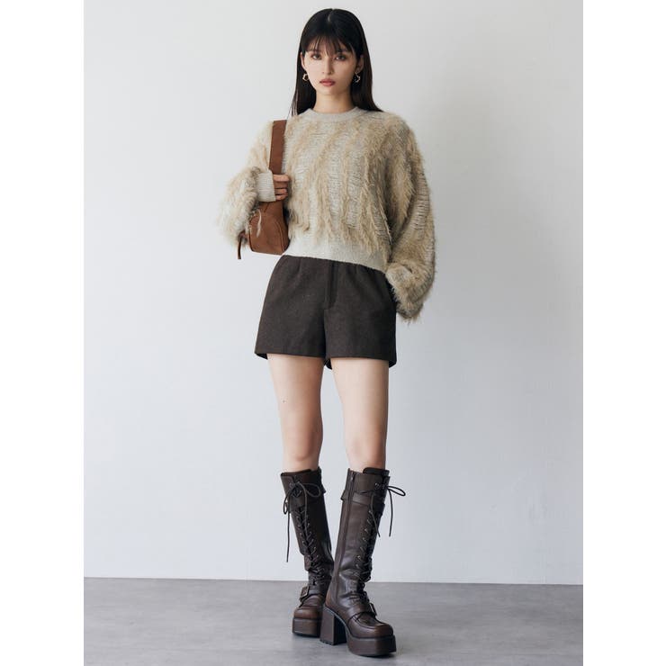 ウールライクタックショートパンツ[品番：MKSW0066030]｜MURUA