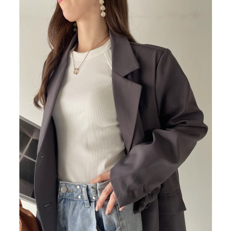 アリシアスタンウェルネス グレー オーバーサイズ テーラード