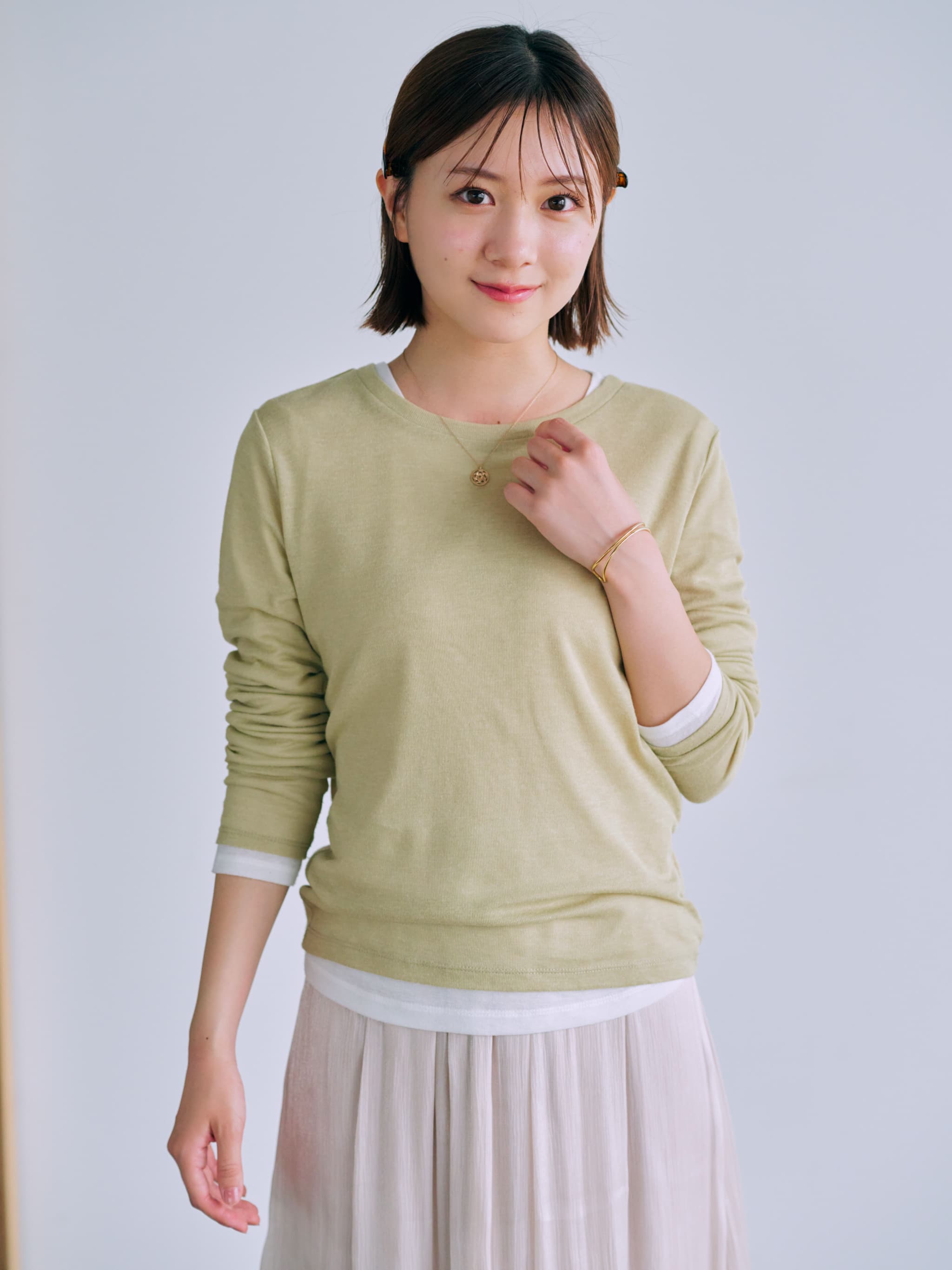 シアートップスレイヤードセット | 小柄・低身長女性向けファッション