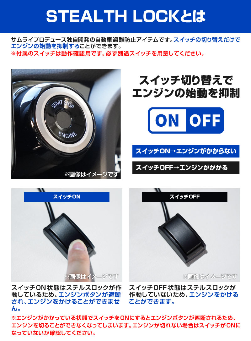ランクル250 専用】車両盗難予防装置 ステルスロック ランドクルーザー