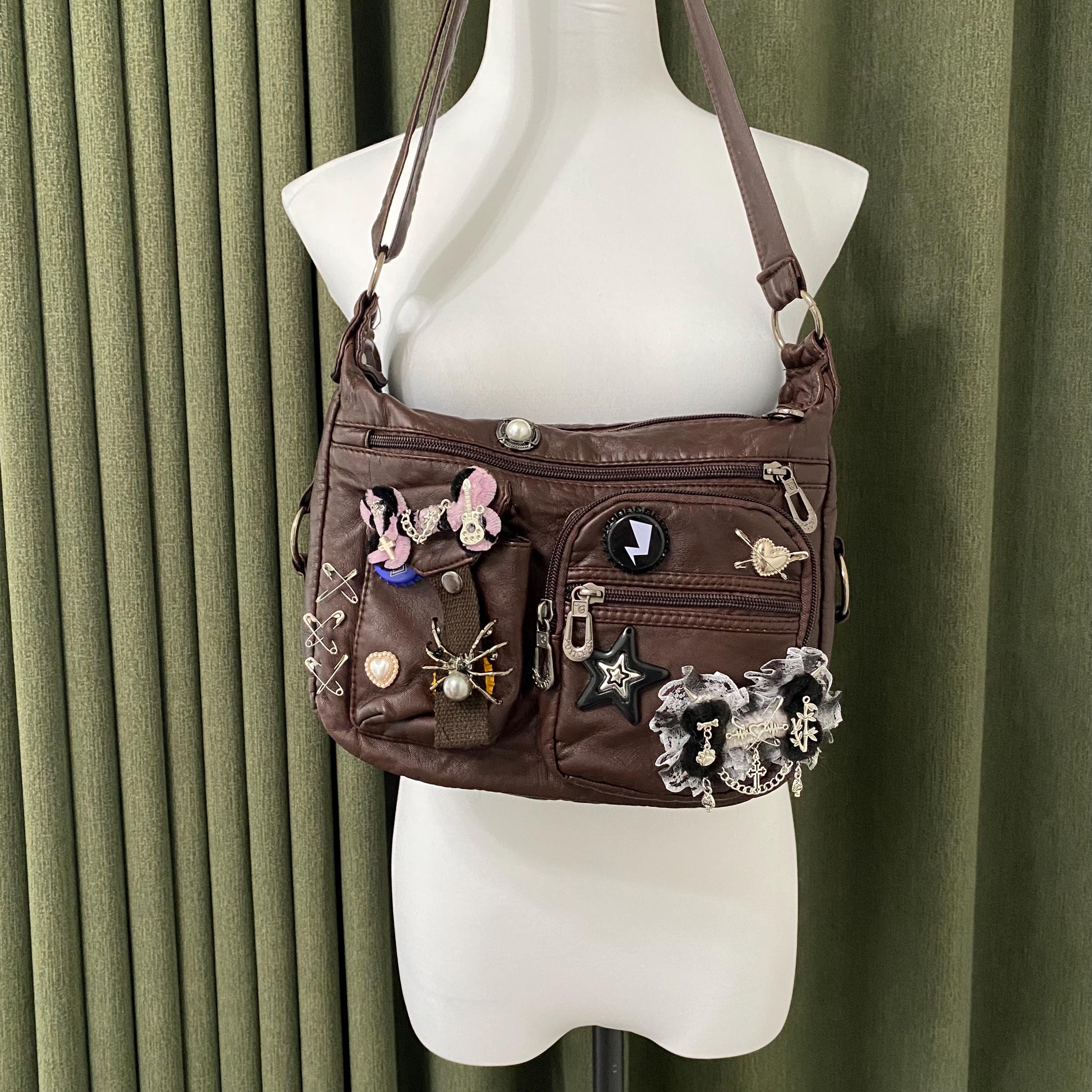 Y2k Grunge Messenger Bags - Etsy