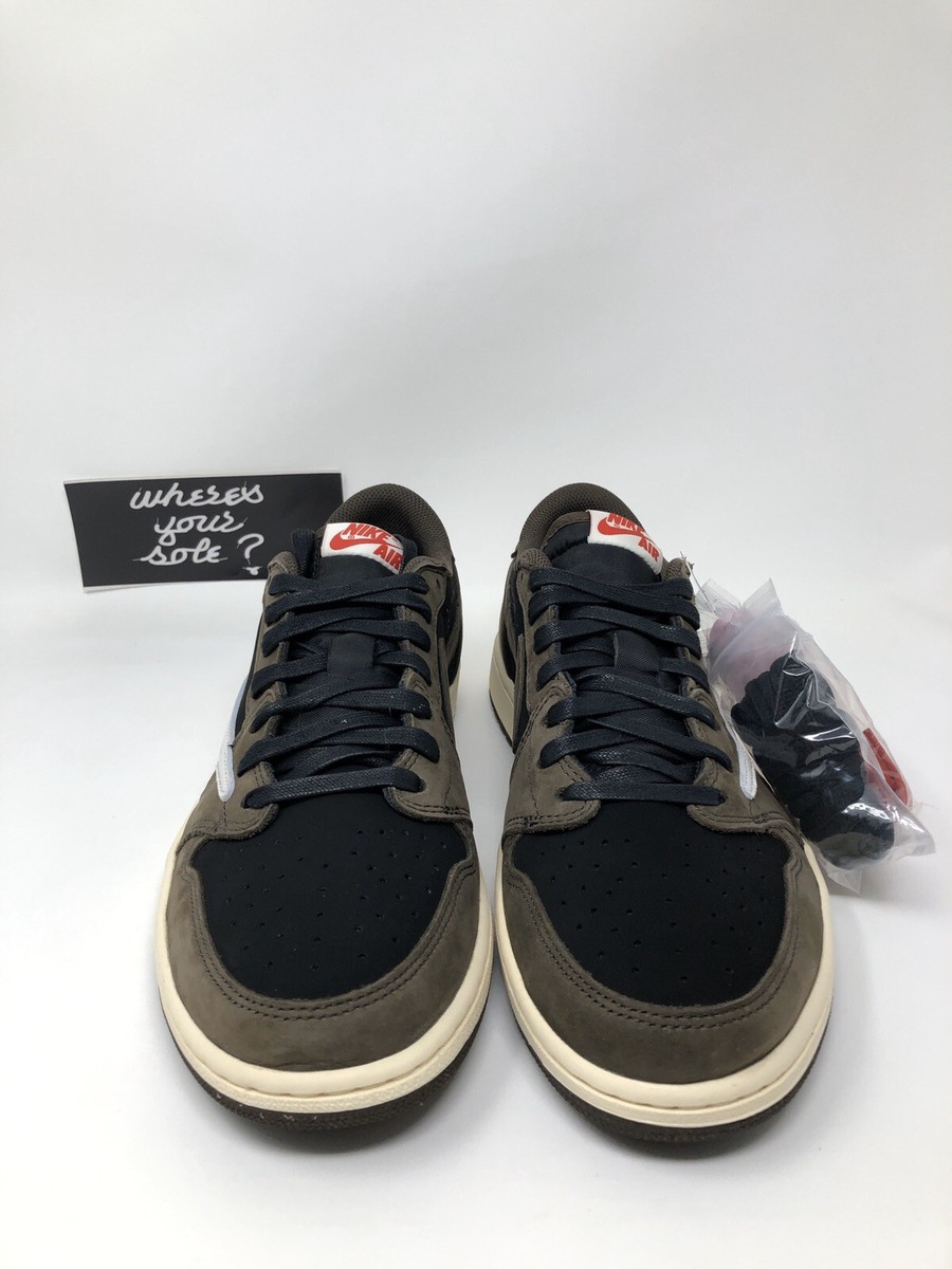 Nike Air Jordan 1 One Low Travis Scott OG SP Size 10.5 Mocha