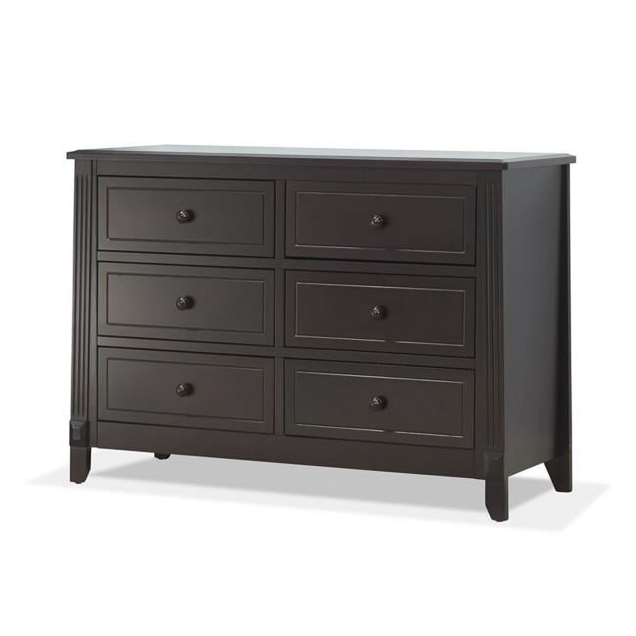 Sorelle Berkley Baby Wood 6-Drawer Dresser - Espresso - Walmart.com