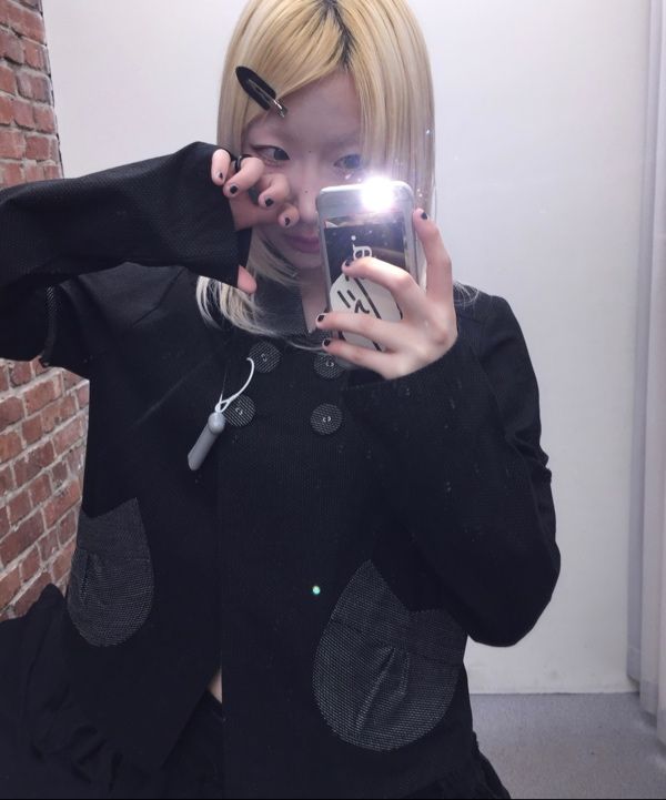 MUSINSA公式 | HUG YOUR SKIN ディタッチャブルラウンドジャケット