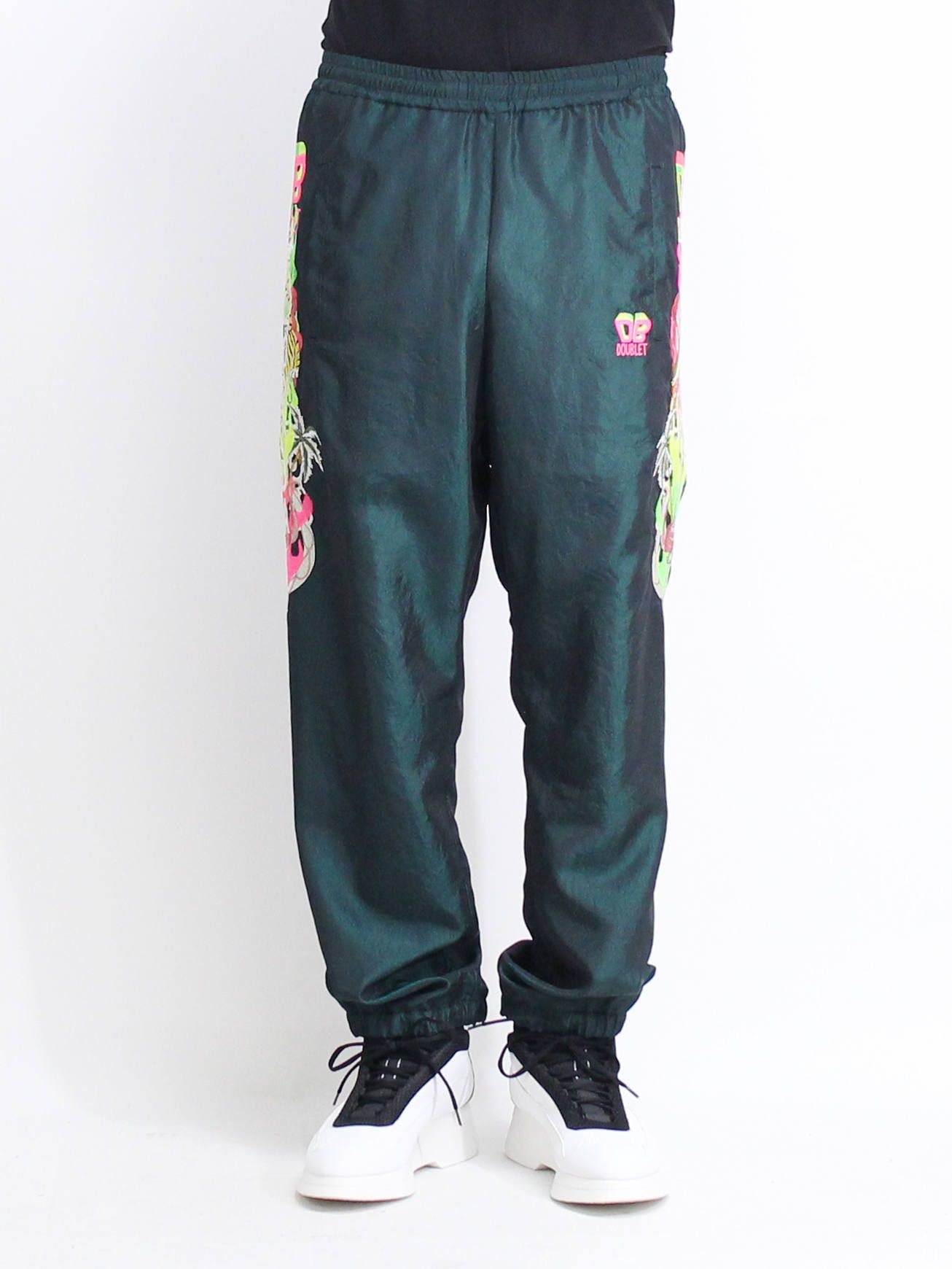 doublet - 刺繍シャンブレーパンツ - CHAOS EMBROIDERY CHAMBRAY PANTS