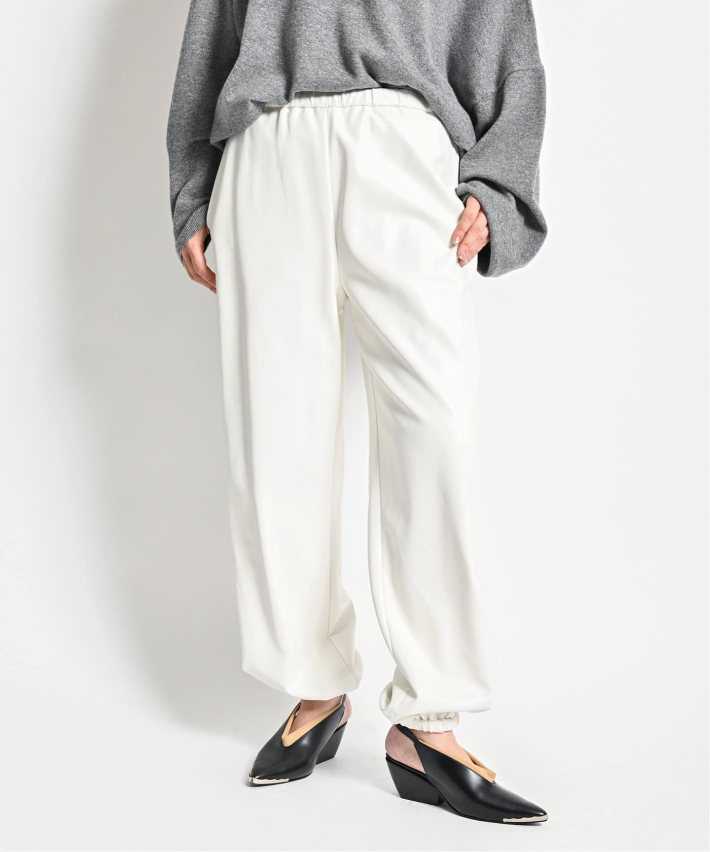 FAUX LEATHER EASY パンツ（その他パンツ）｜CITYSHOP（シティショップ