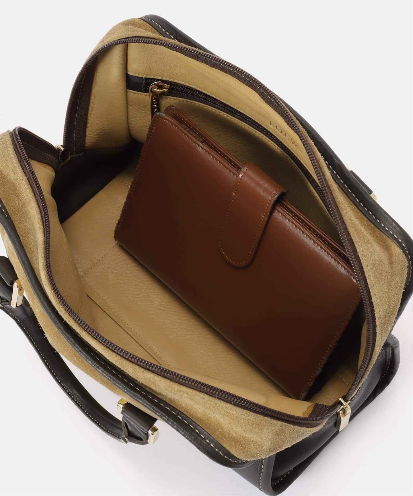 VINTAGE LOEWE/ロエベ】ボストンバッグ anagram suede（ボストンバッグ