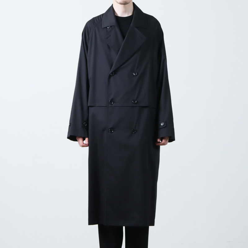 Graphpaper (グラフペーパー) Silicon Poplin Cape Trench Coat