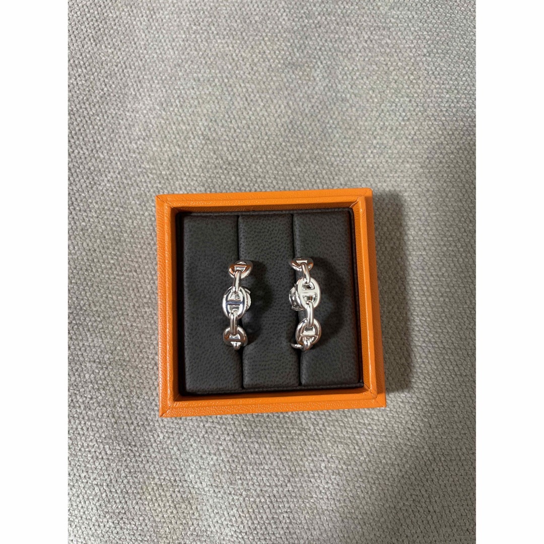 HERMES - 値下げ！HERMES シェーヌダンクル シルバー ピアス 新品未
