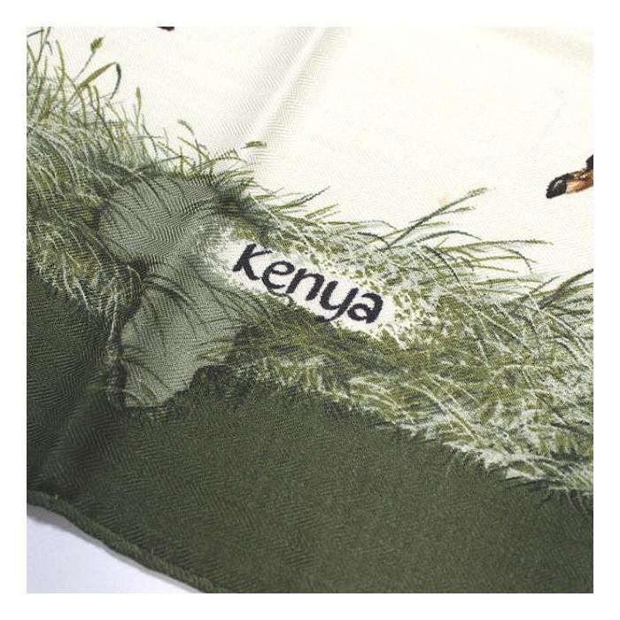 HERMES（エルメス） カレ90 大判スカーフ『KENYA ケニア』カミシア