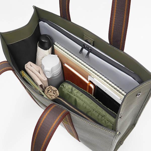 COACH（コーチ） トートバッグ ラージ スミストート モスグリーン