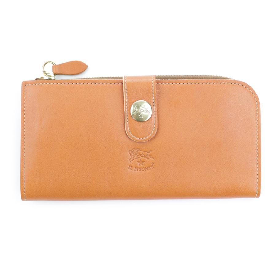 IL BISONTE（イルビゾンテ） 財布 二つ折り 長財布 ボタン L字