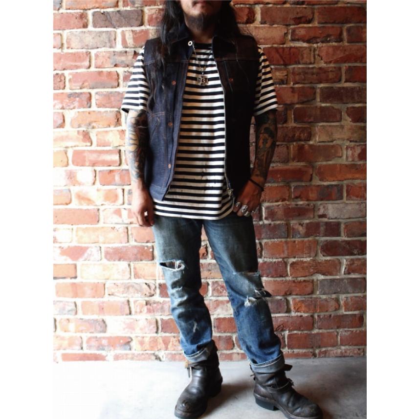 レッドテイル クロス デニム ベスト 5th ブルー RED TAiL Cross Denim
