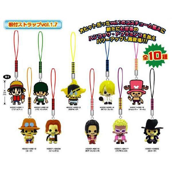 ワンピース グッズ 根付けストラップ Vol.1.7 エース シャンクス