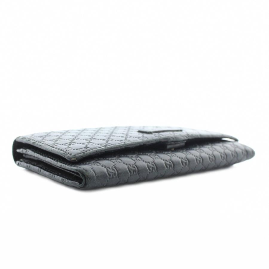 GUCCI（グッチ） 長財布 二つ折り シマレザー マイクログッチシマ 総柄