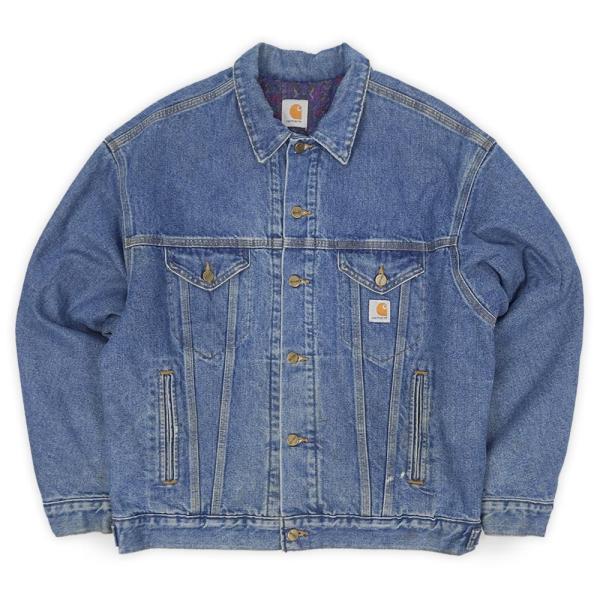 カーハート Carhartt 90s デニムトラッカージャケット ブランケット