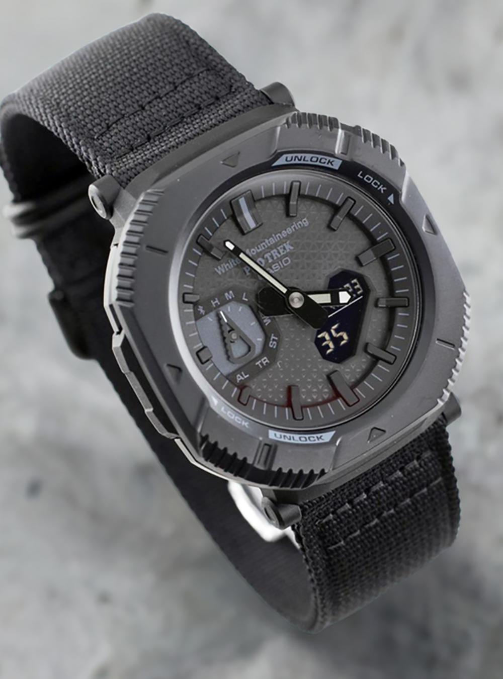 CASIO WATCH PROTREK WHITE MOUNTAINEERING® COLLABORATION MODEL