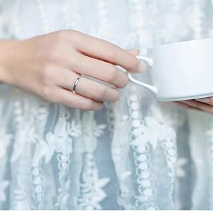 Amazon.com: CANDYFANCY 2mm Sterling Silver Wedding Band Ring For