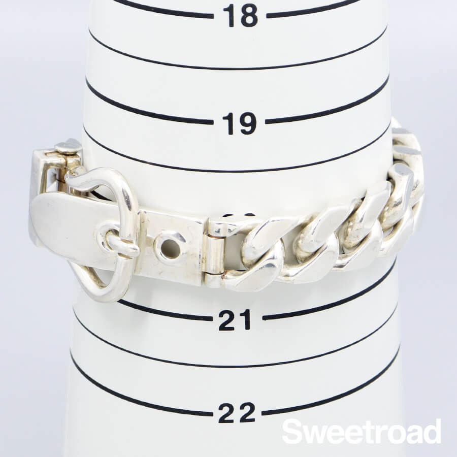 エルメス ブックルセリエ・ブレスレット GM 925シルバー w-28746