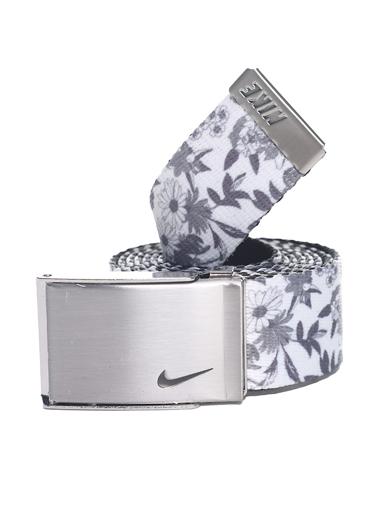 リバーシブル 総柄プリント 無地 ウェブベルト (NIKE) ナイキ 大きい