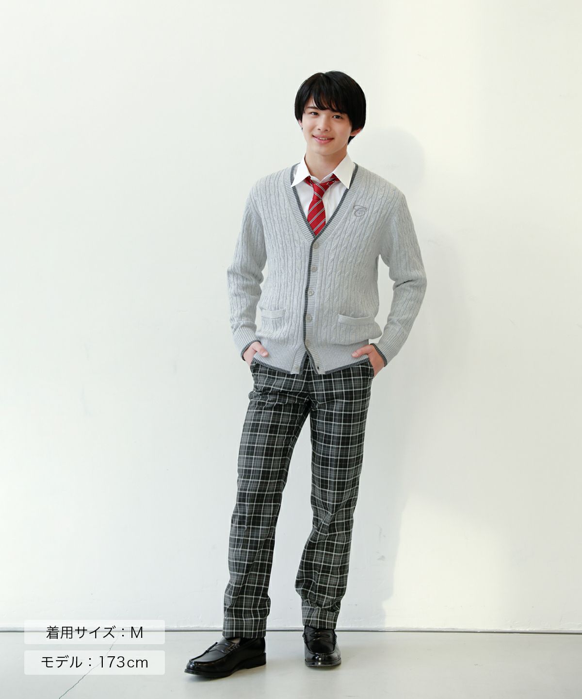 男女兼用 ケーブルカーディガン(ライトグレー) ARCUC-1013-25 | 原宿発